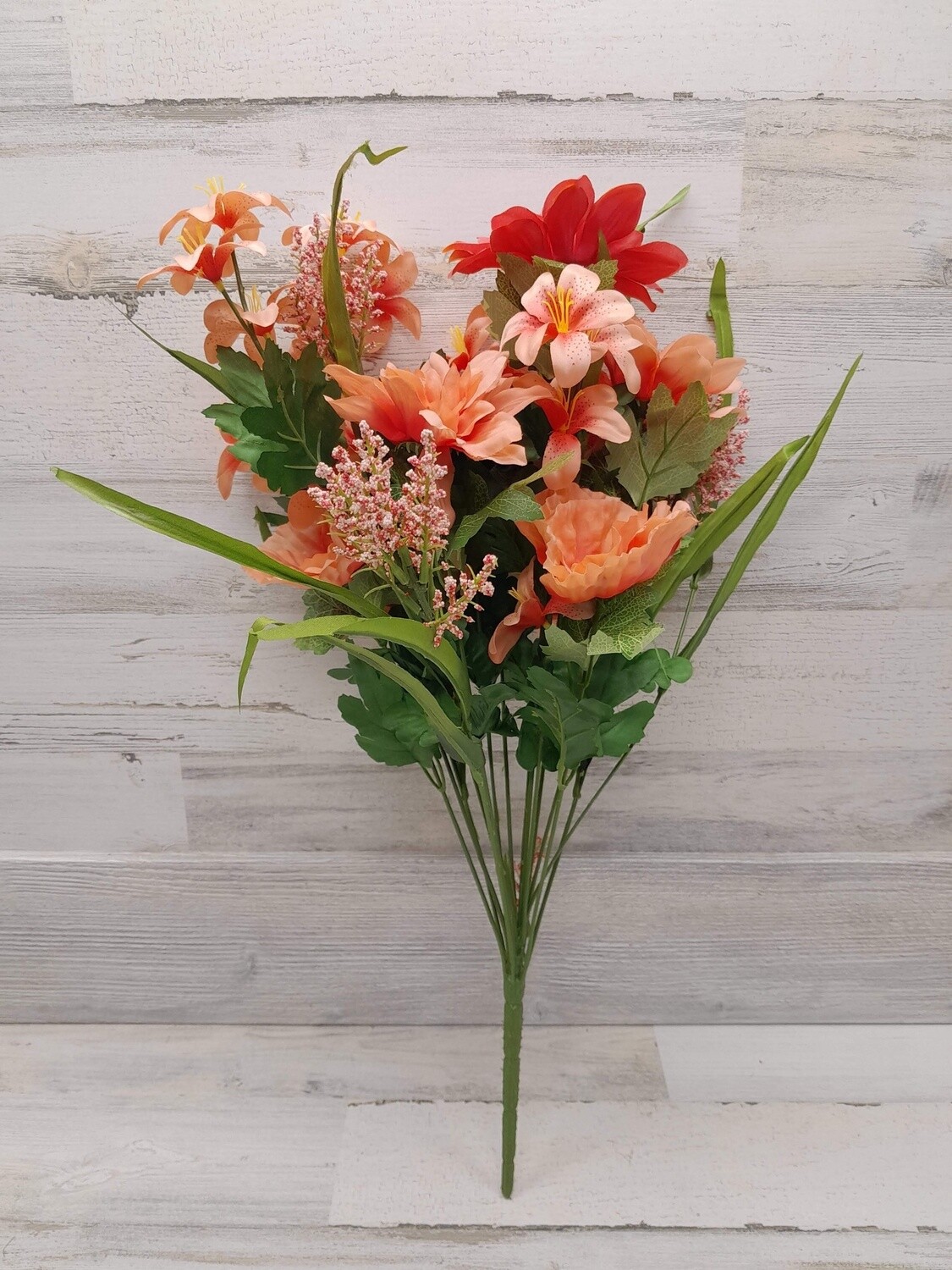 24&quot; Poppy/Heather Bush x18 Coral