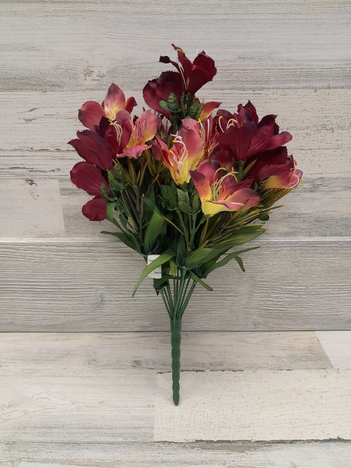 Alstroemeria Bush x12 Burgundy/Mauve
