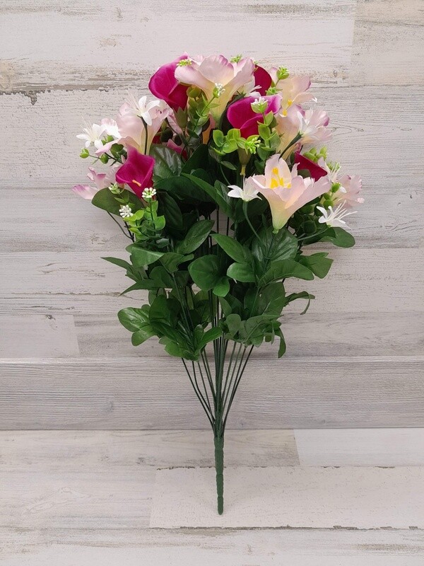 24&quot; Mixed Bush x18 Beauty/Pink