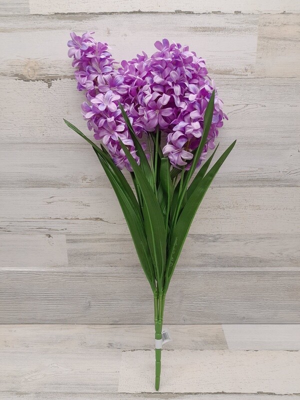 25&quot; Hyacinth Bush x7 Lavender