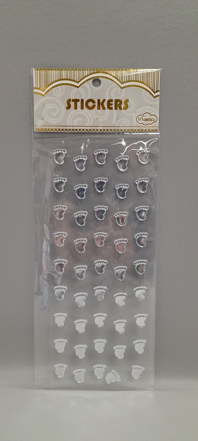 Baby Feet Stickers Clear
