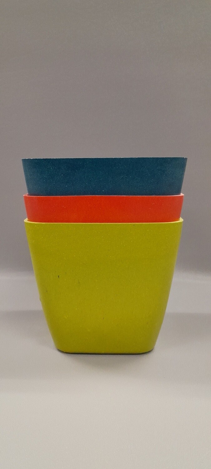 4.5&quot;x4.5&quot; Square Pot Assorted (Bamboo)