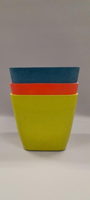 4.5&quot;x4.5&quot; Square Pot Assorted (Bamboo)