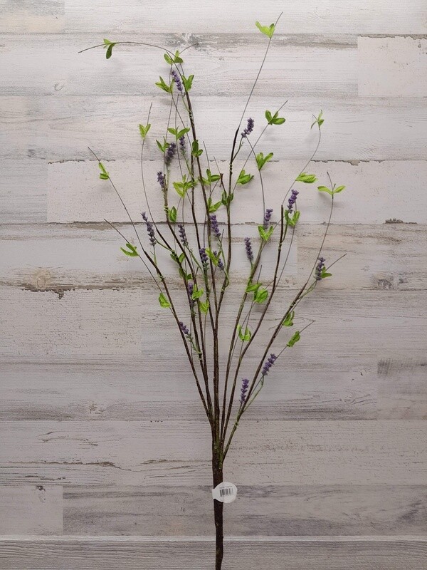 40&quot; Flowering Twig Spray Purple