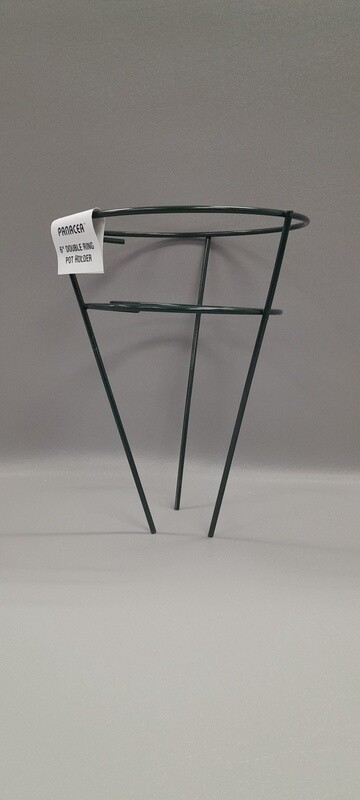 6&quot; Double Ring Pot Holder Green