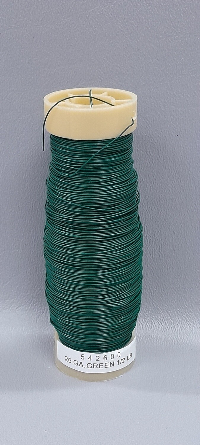 1/2# 26 Gauge Wire Green