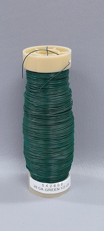 1/2# 26 Gauge Wire Green