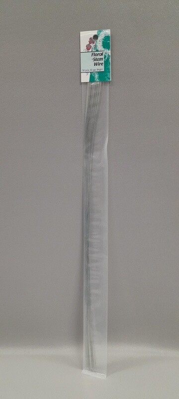 50pc 18" 30 Gauge Wrap Wire Silver