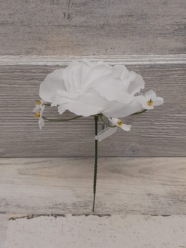 1pc Rose Pick White