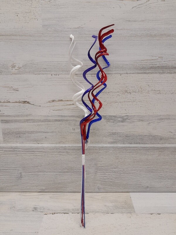 18&quot; Patriotic Bush x6 Red/White/Blue