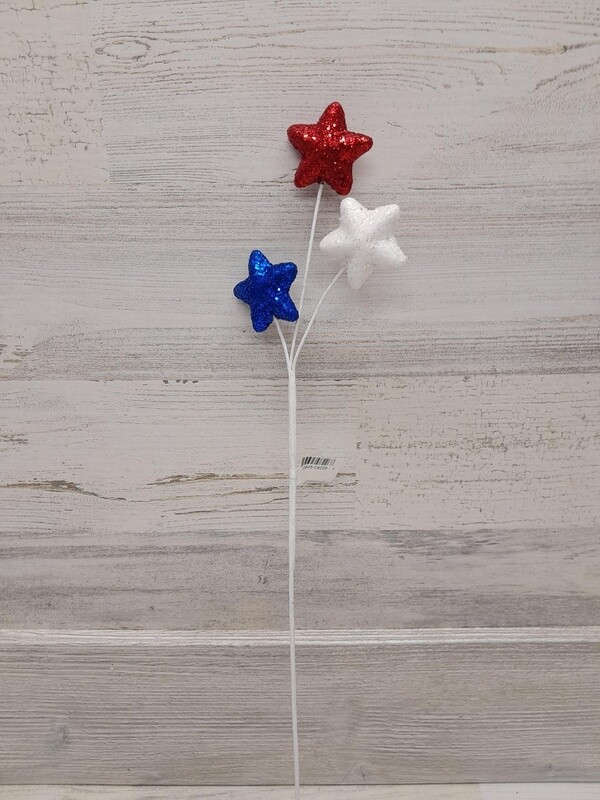 19.5&quot; Patriotic Star Pick