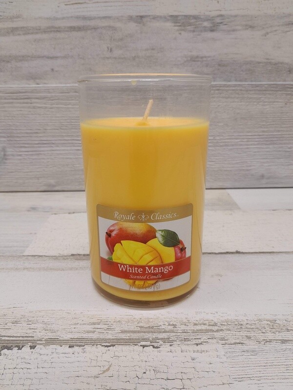 17oz 1 Wick Jar Candle White Mango
