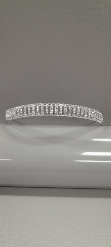 Rhinestone Headband Silver