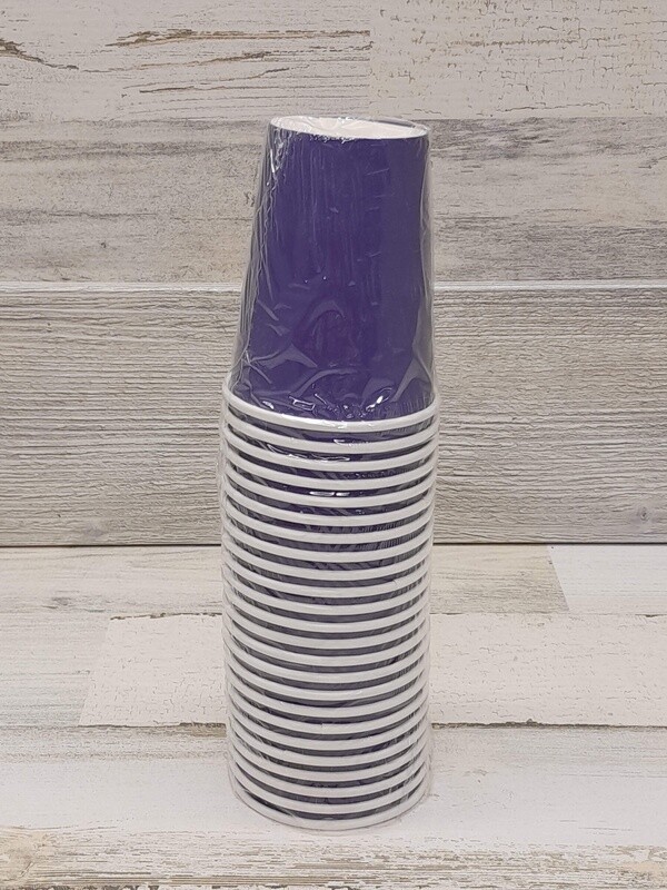 *24pc 9oz Paper Cups Purple