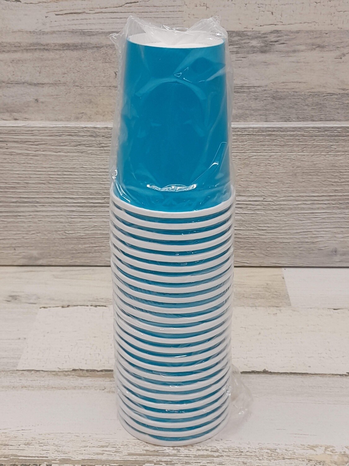 *24pc 9oz Paper Cups Bermuda Blue