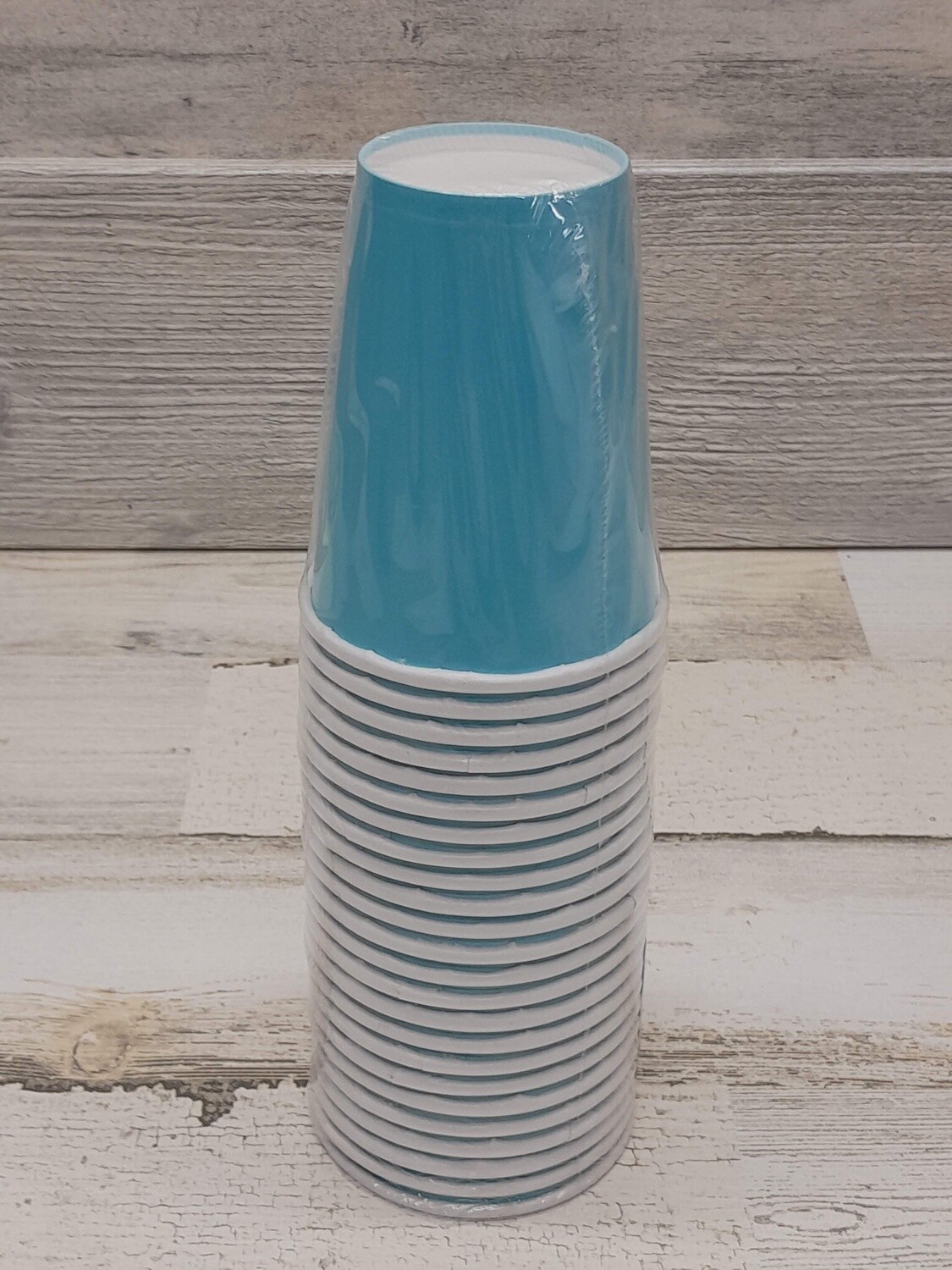 *24pc 9oz Paper Cups Light Blue