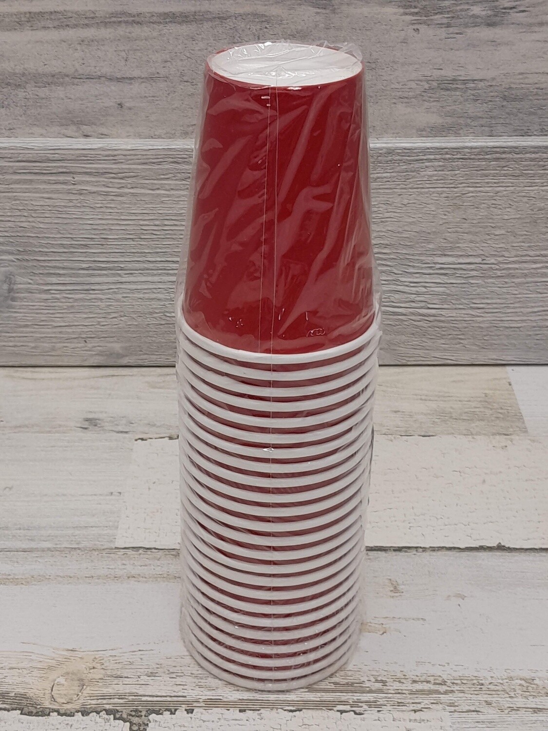 *9oz Paper Cups 24pc Red