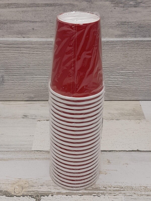 *24pc 9oz Paper Cups Red