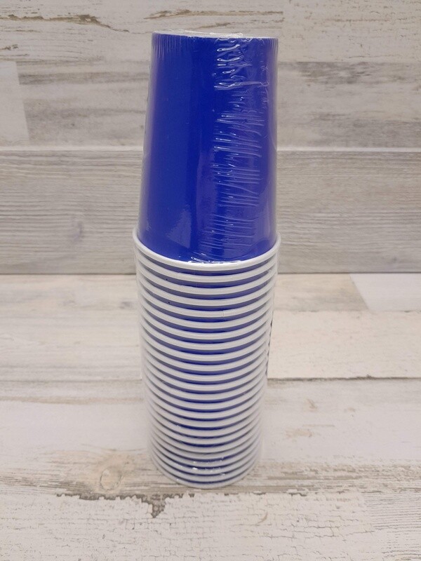 *24pc 9oz Paper Cups Blue