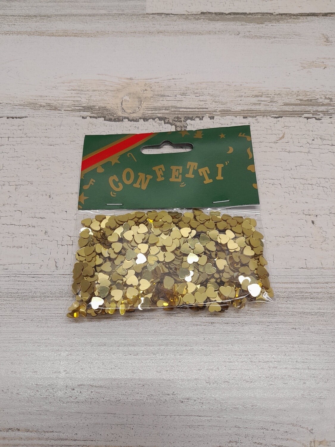 14gr 6mm Heart Confetti Gold
