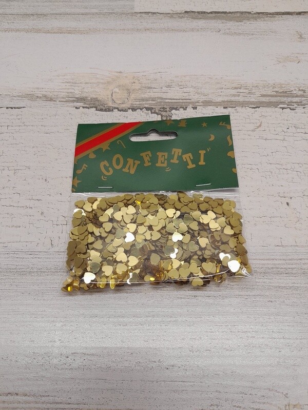 14gr 6mm Heart Confetti Gold