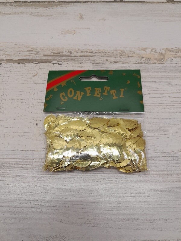 14gr 23mm Leaf Confetti Gold