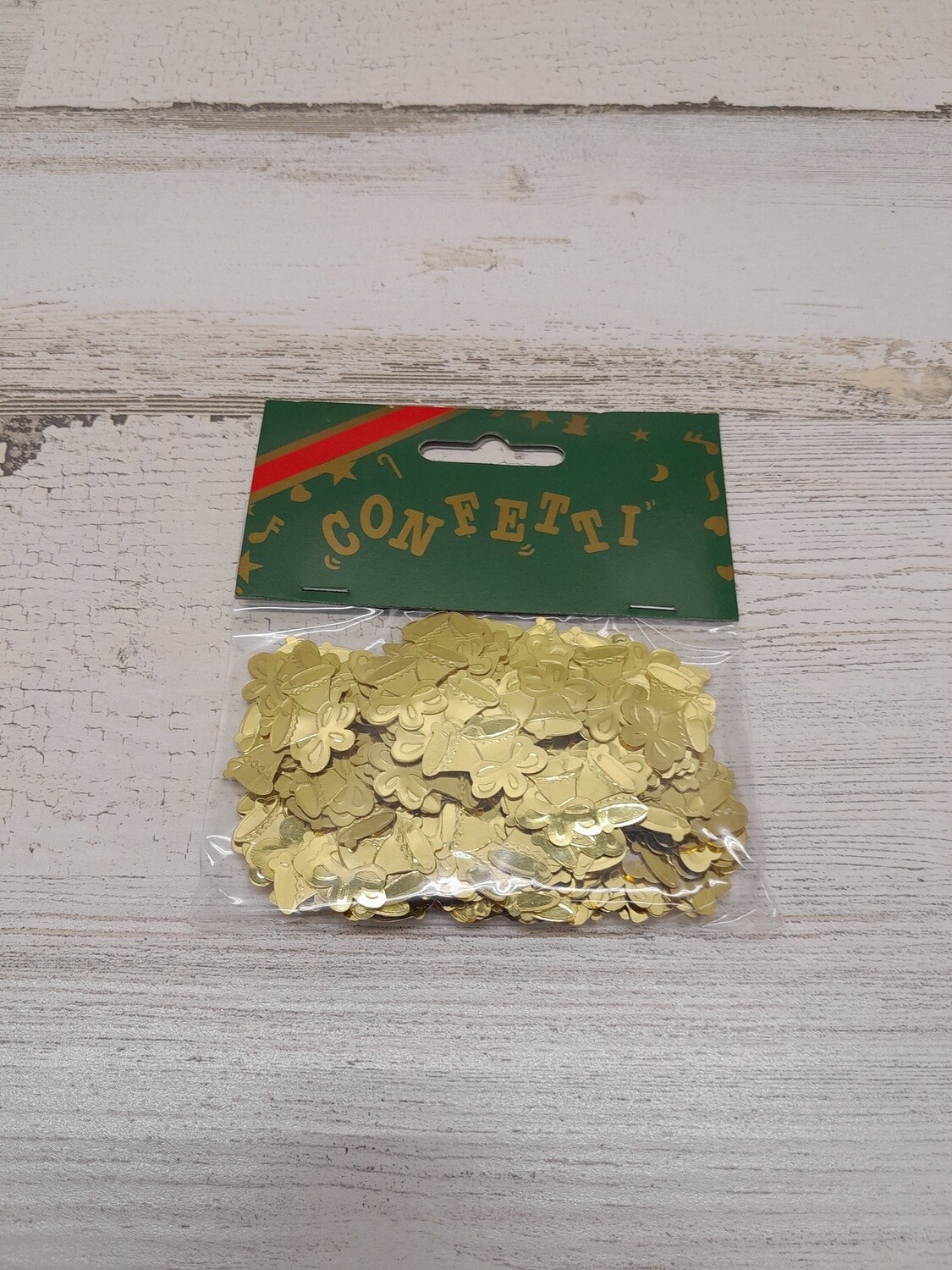 14gr 22mm Double Bell Confetti Gold