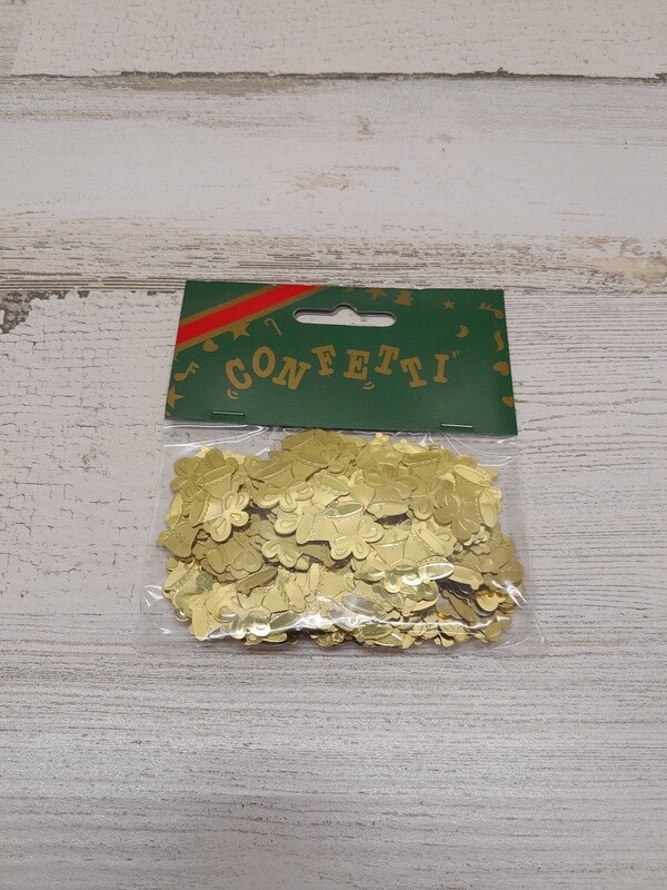 14gr 22mm Double Bell Confetti Gold