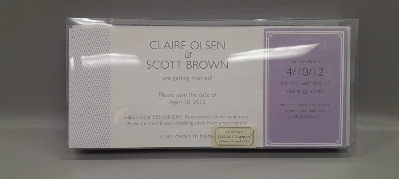 10pc Save The Date Invitations