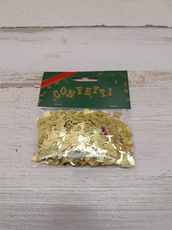 14gr 13mm Champagne Glass Confetti Gold