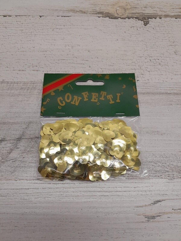 14gr 13mm Heart Confetti Gold