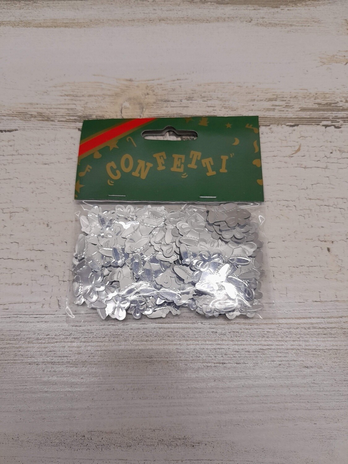 14gr 22mm Double Bell Confetti Silver