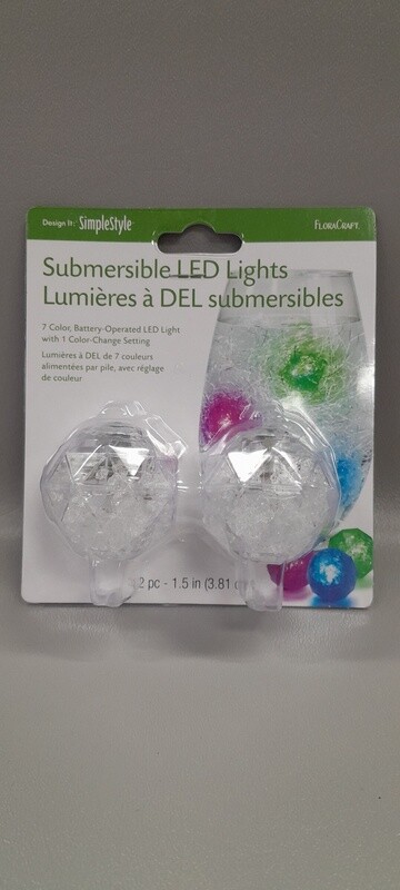 2pc 4.5&quot; Submersible LED Lights Multi