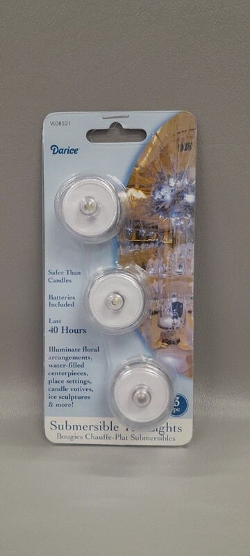 3pc LED Submersible Tea Lights