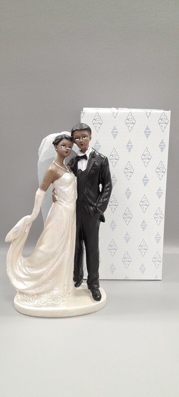 8&quot; Wedding Couple Brown