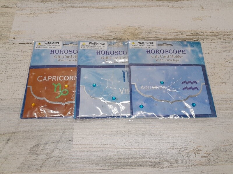 Horoscope Gift Card Holder W/Envelope Assorted