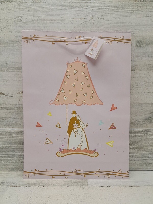 12.75&quot;x4&quot;x17.5&quot; Jumbo Wedding Gift Bag Assorted