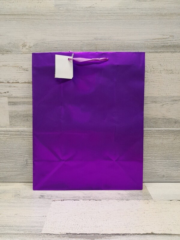 10.5&quot;x5.5&quot;x13&quot; Gift Bag Matte Purple