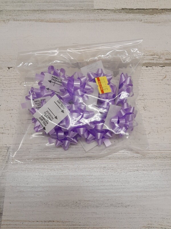 12pc 1/4&quot; Bow Lavender