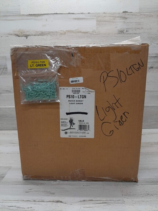 *10lb Light Green Paper Shreds