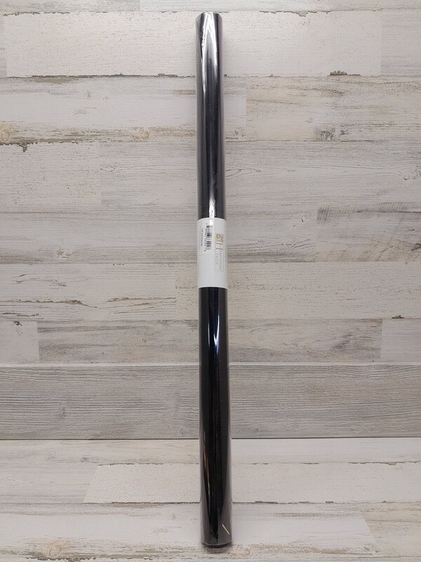 30&quot;x50&#39; Metallic Cellophane Roll Black