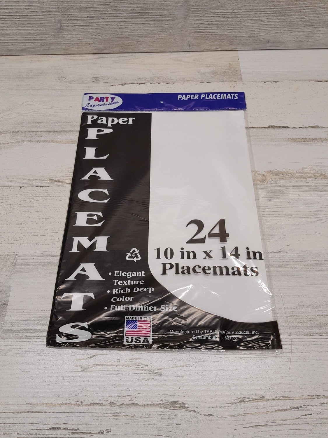 24pc 10"x14" Placemat White