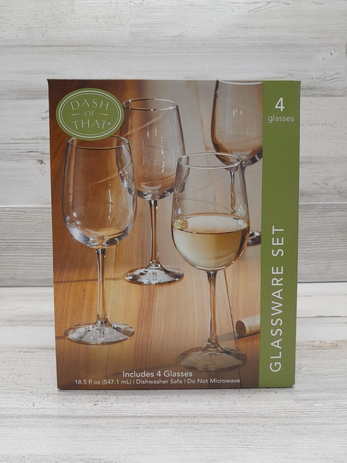 4pc 18.5oz Wine Glasses (Glass)