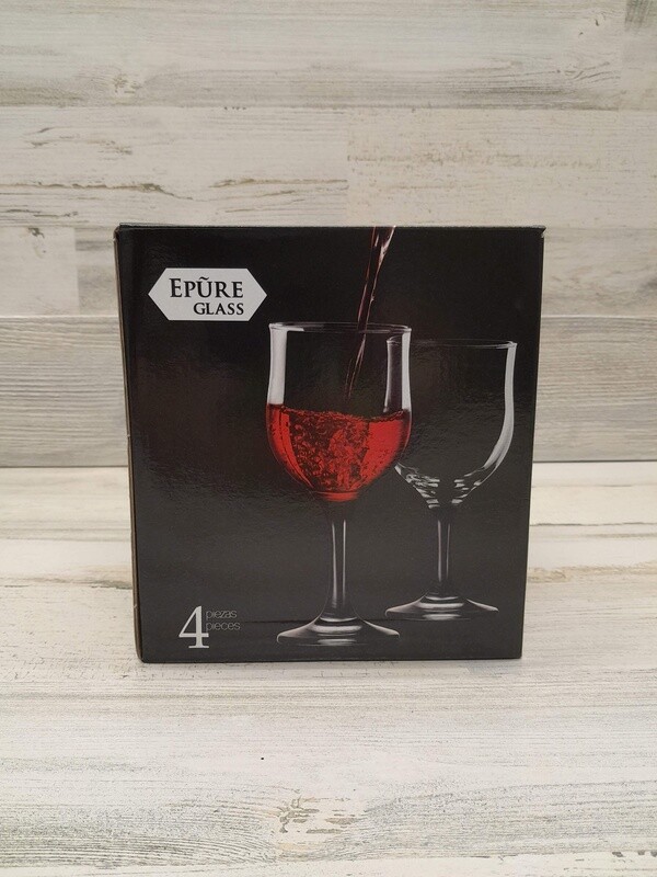 4pc 12oz Wine Glasses (Glass)