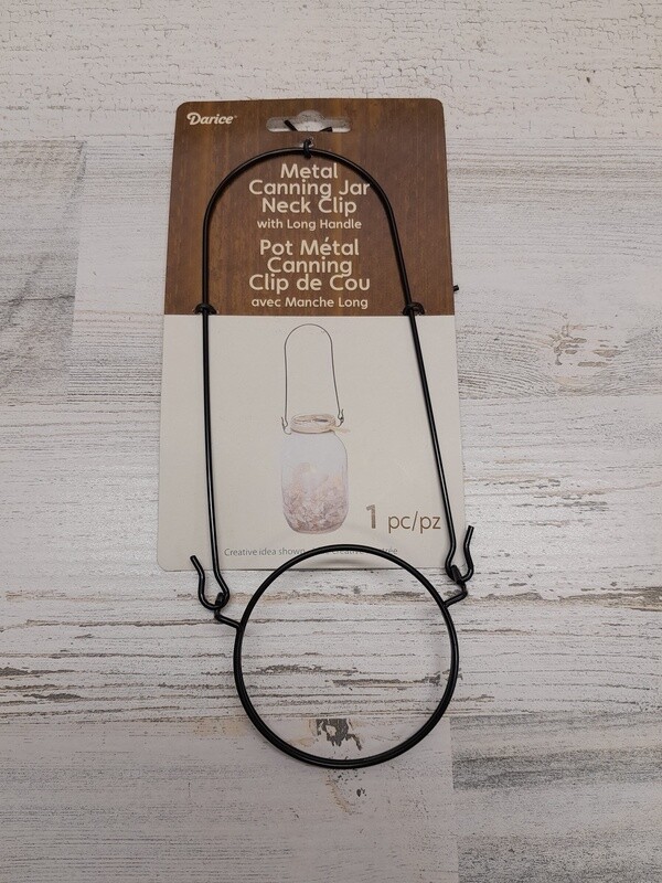 Mason Jar Hanger Black (Metal)