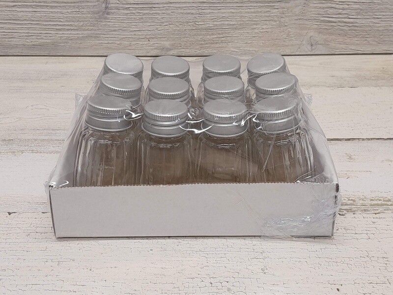 12pc Octagon Jar (Glass)