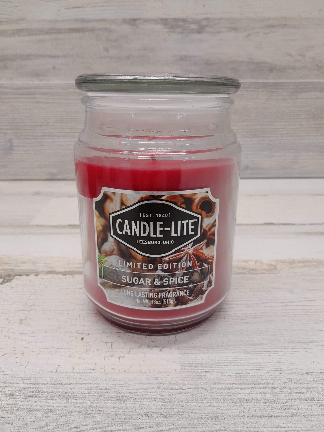 18oz 1 Wick Jar Candle Sugar &amp; Spice