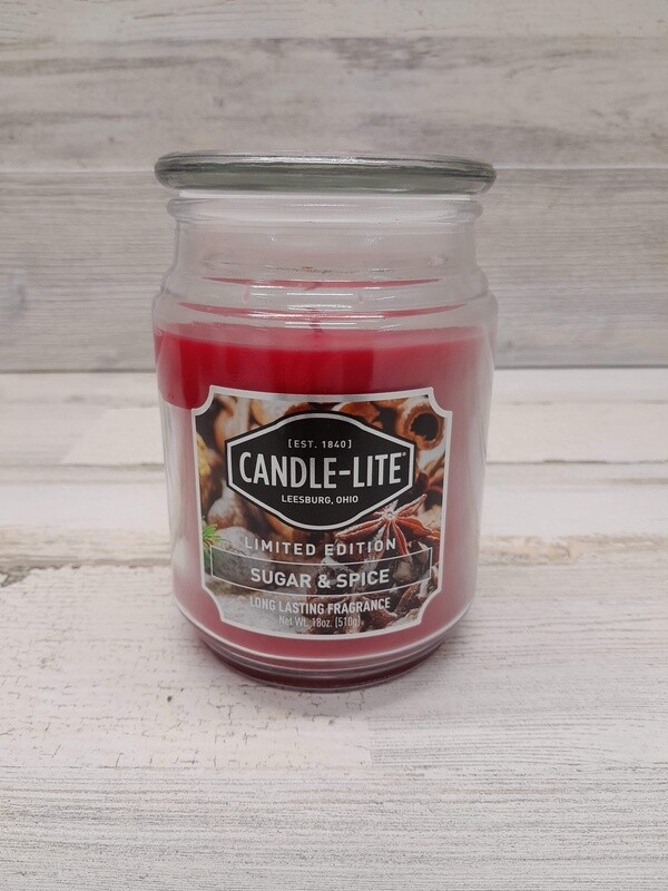 18oz 1 Wick Jar Candle Sugar &amp; Spice