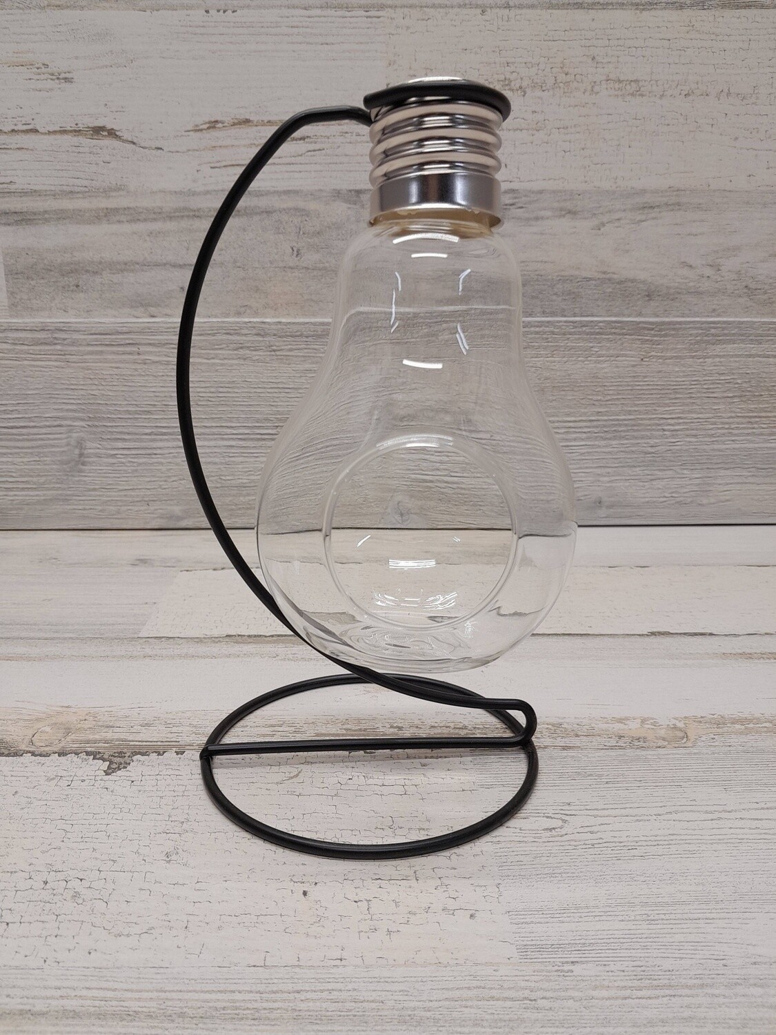 Light Bulb Vase w/Stand (Glass)