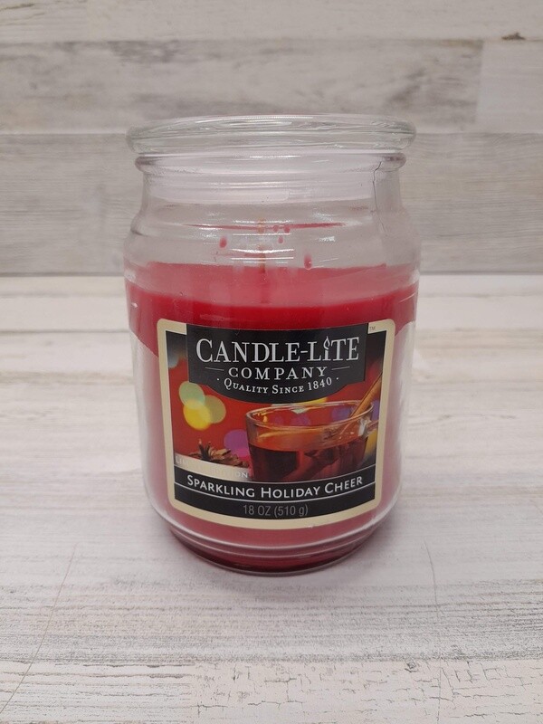 18oz 1 Wick Jar Candle Sparkling Holiday Cheer